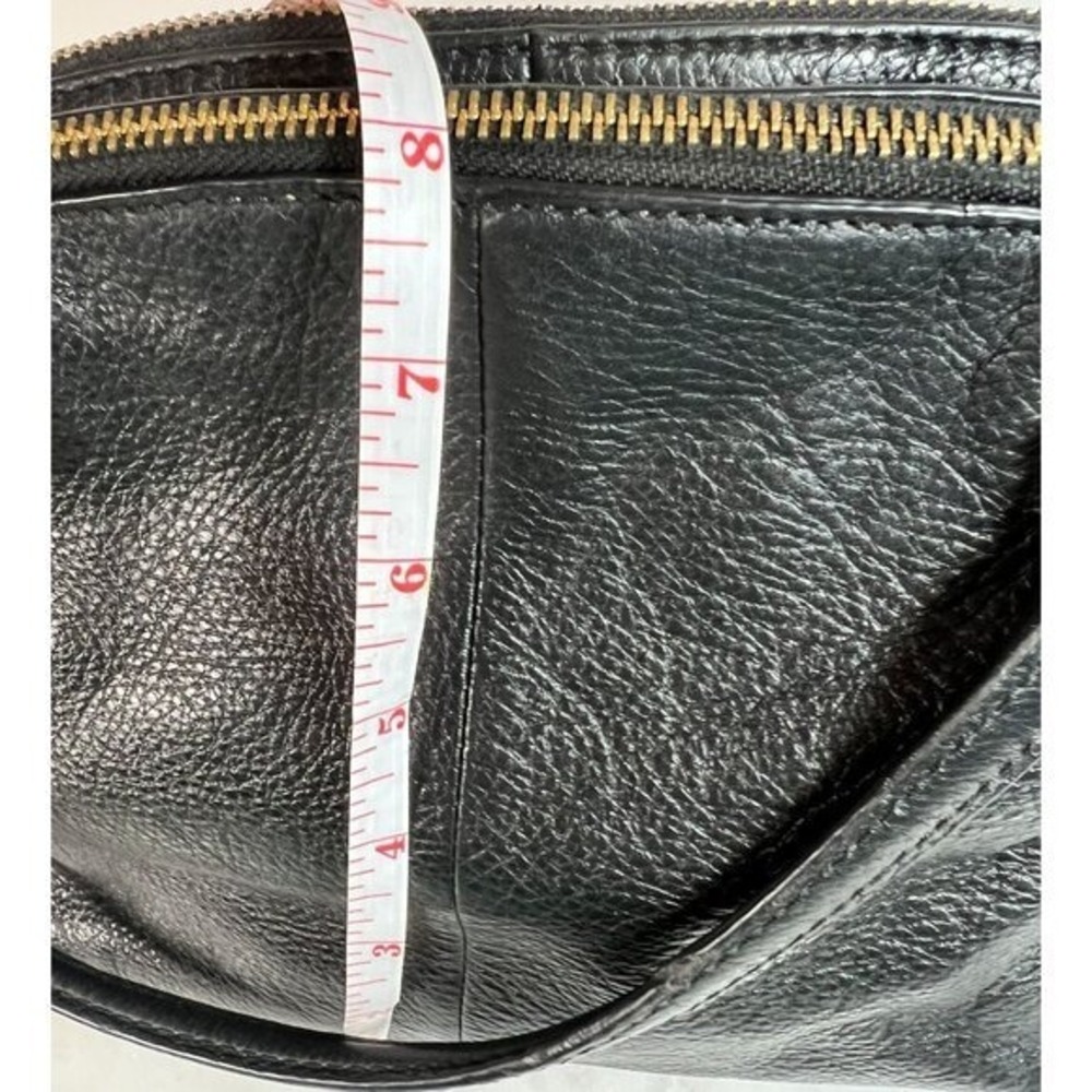 Coach Madison Black Leather Double Zip Satchel Cross Body Bag‎ Purse 2014 - Picture 10 of 12